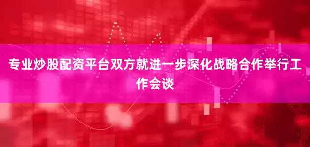 专业炒股配资平台双方就进一步深化战略合作举行工作会谈